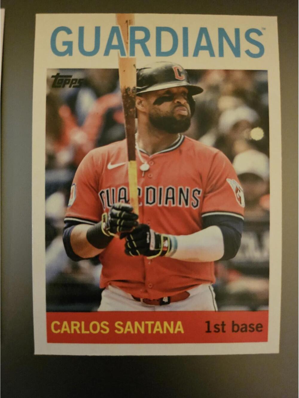Carlos Santana - 2025 Topps Archives #7 -  Guardians - RAW mint - Picture 1 of 2